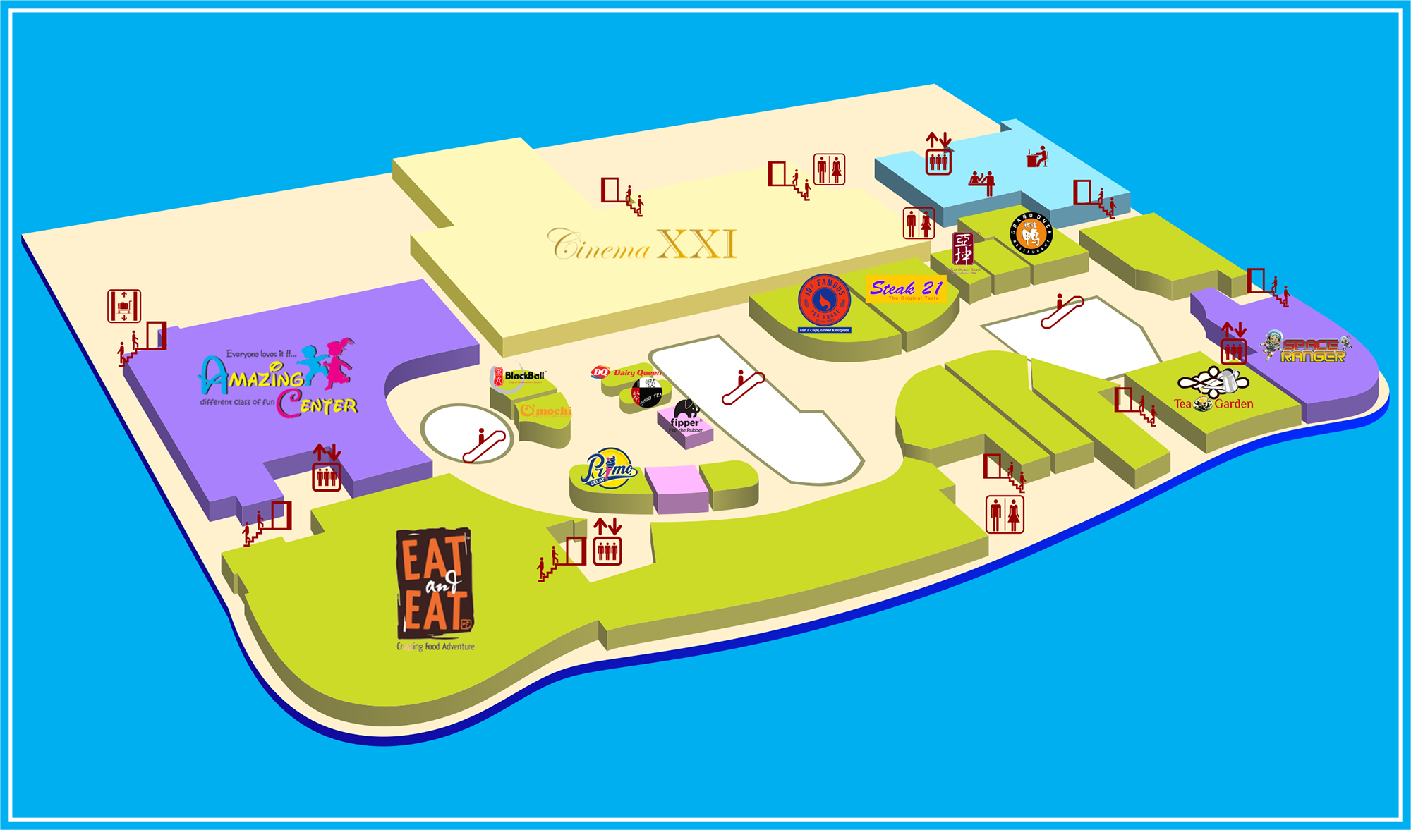 Click to view tenant logo on map. Double click to reset.