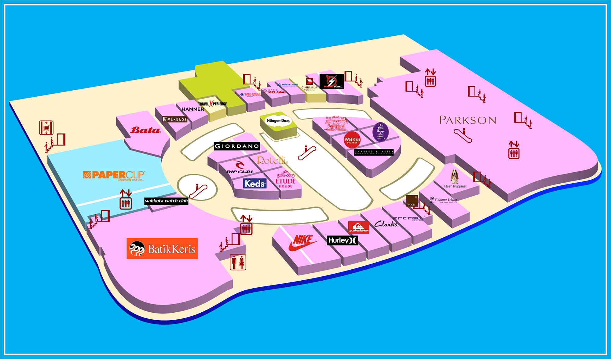 Click to view tenant logo on map. Double click to reset.